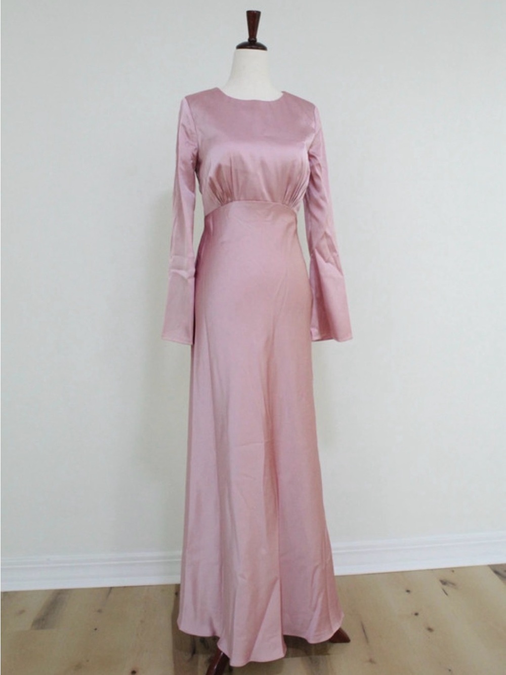 Long Sleeve Dusty Rose Dress
